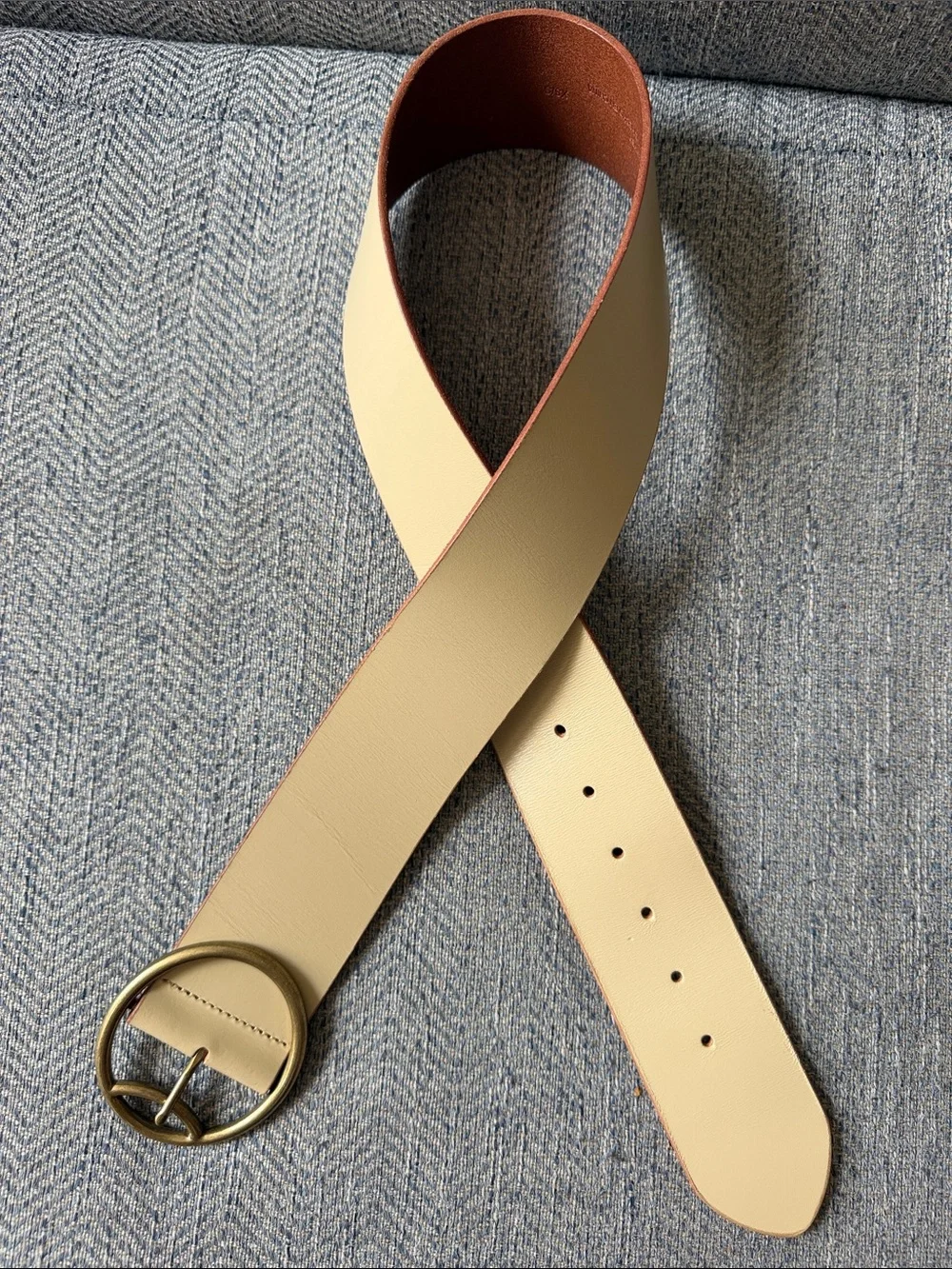 Anthropologie Women’s Tan Leather Belt Size: XS/S
